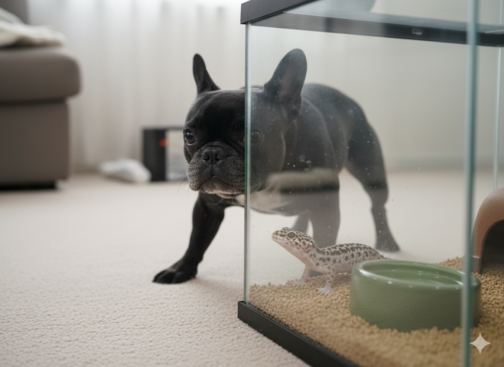 愛犬とトカゲの合成