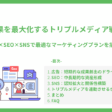 成果を最大化するトリプルメディア戦略（広告×SEO×SNS）