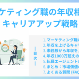 マーケティング職の年収相場とキャリアアップ戦略