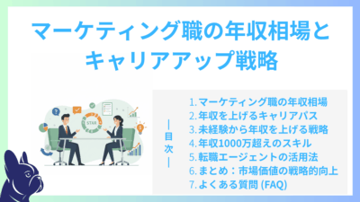 マーケティング職の給料・年収相場と年収を上げるためのキャリアパス